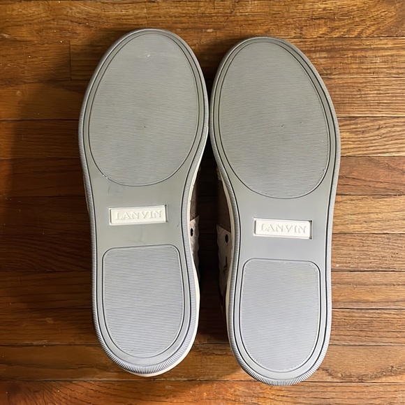 Lanvin mocha brown high-top sneakers, size 10 - Picture 9 of 12